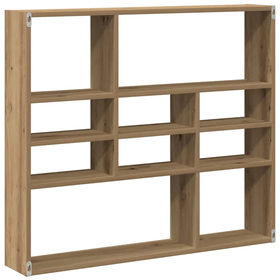 Étagère murale chêne artisanal 90x16x78 cm bois d'ingénierie - 6