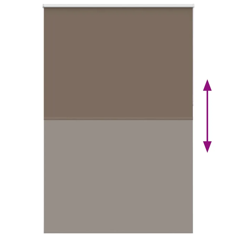Store enrouleur occultant café 155x230cm largeur du tissu - 4