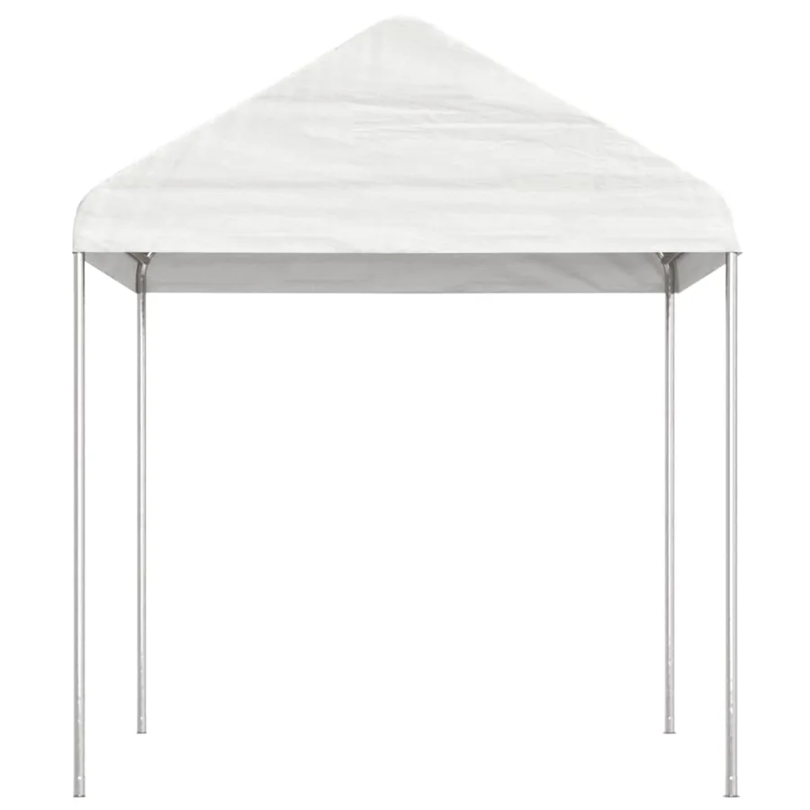 Belvédère avec toit blanc 8,92x2,28x2,69 m polyéthylène - 3