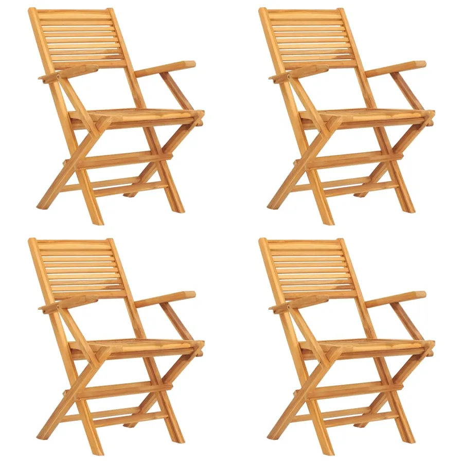 Ensemble à manger de jardin 5 pcs Bois de teck massif - 3
