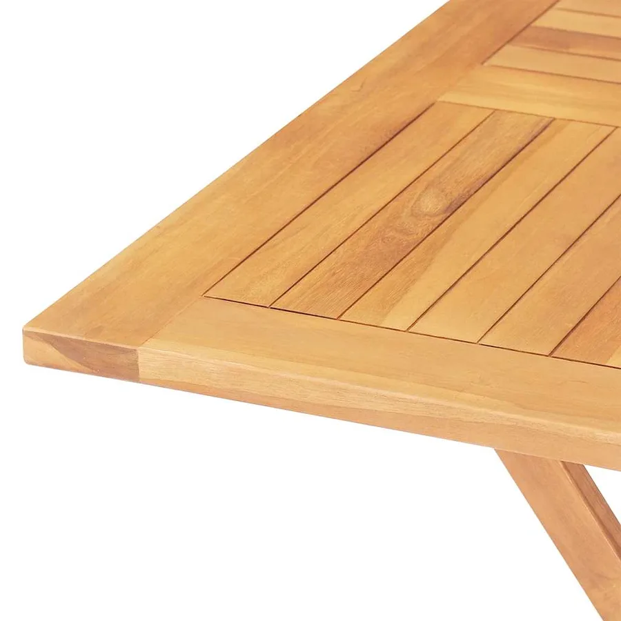 Ensemble à manger de jardin 5 pcs Bois de teck massif - 8