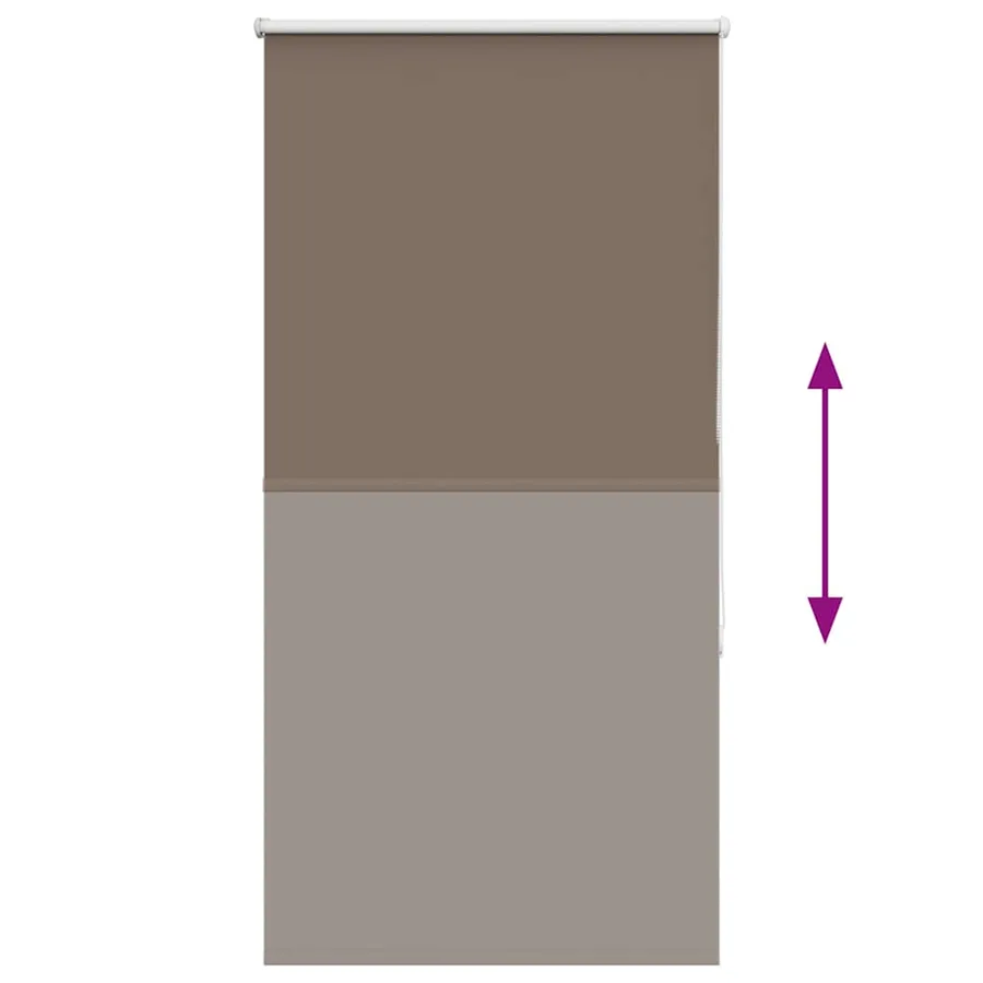 Store enrouleur occultant café 70x175cm largeur du tissu 65,7cm - 5
