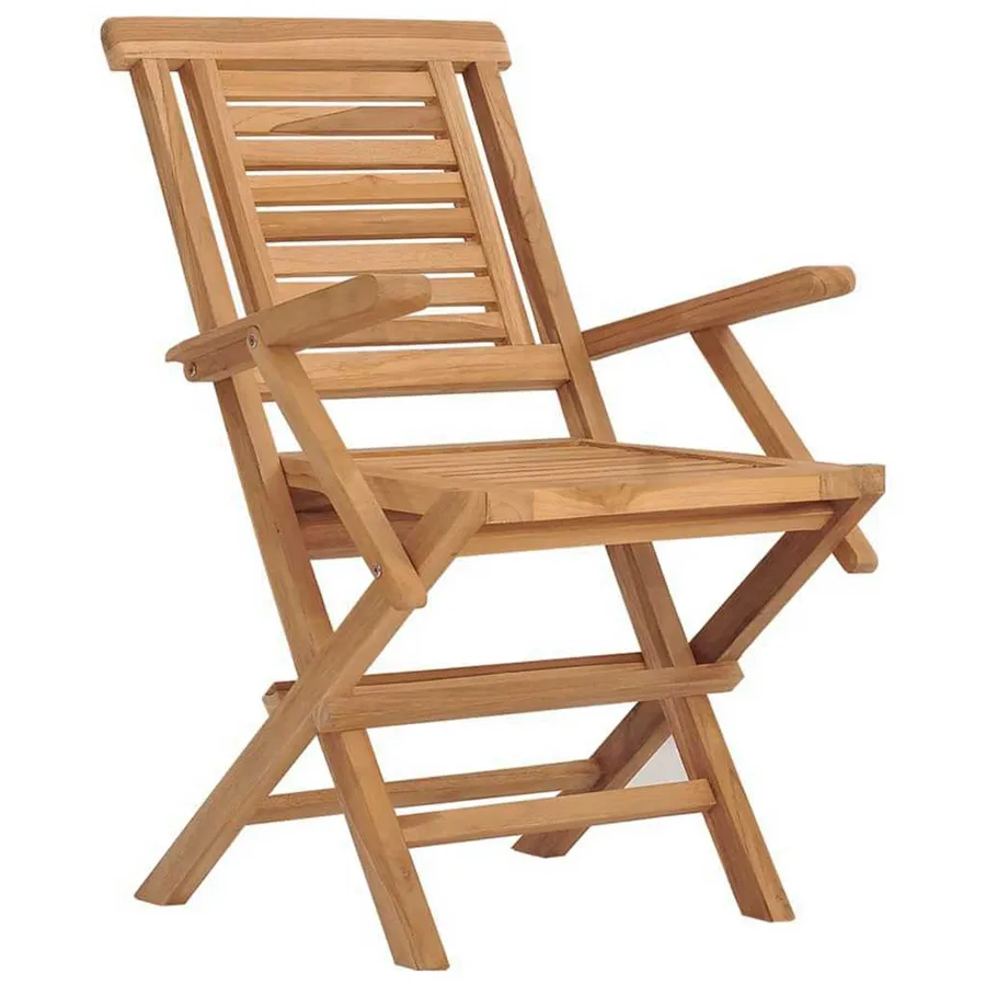 Ensemble à manger de jardin 5 pcs Bois de teck massif - 4