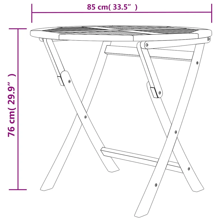 Ensemble à manger de jardin 5 pcs Bois de teck massif - 9