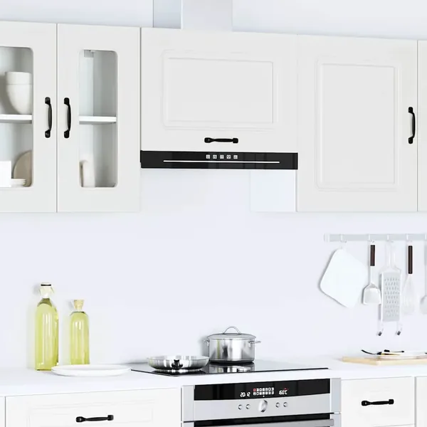 Armoire murale de cuisine Kalmar blanc bois d'ingénierie