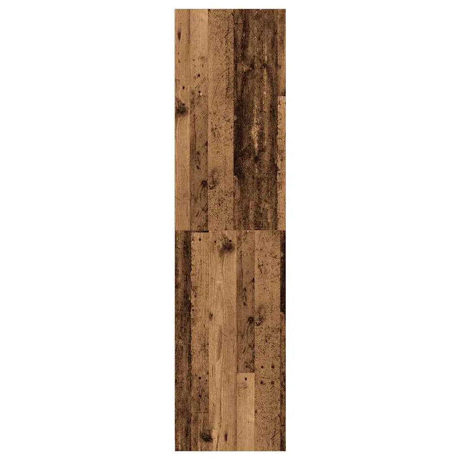 Garde-robe vieux bois 100x50x200 cm bois d'ingénierie - 5
