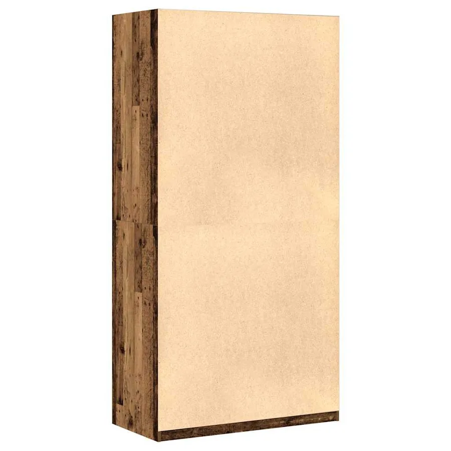Garde-robe vieux bois 100x50x200 cm bois d'ingénierie - 6