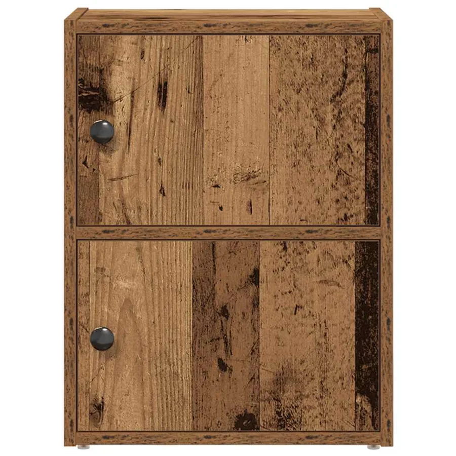 Bibliothèque vieux bois 40x24x52 cm bois d'ingénierie - 4