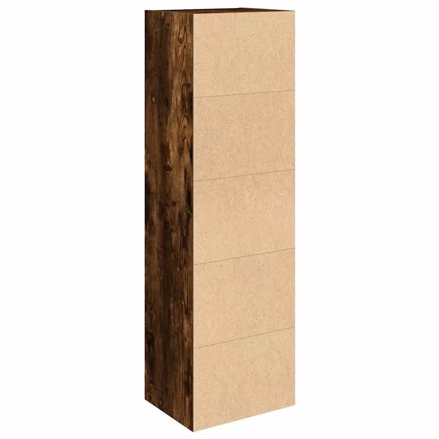 Bibliothèque chêne fumé 31x24x102 cm bois d'ingénierie - 7