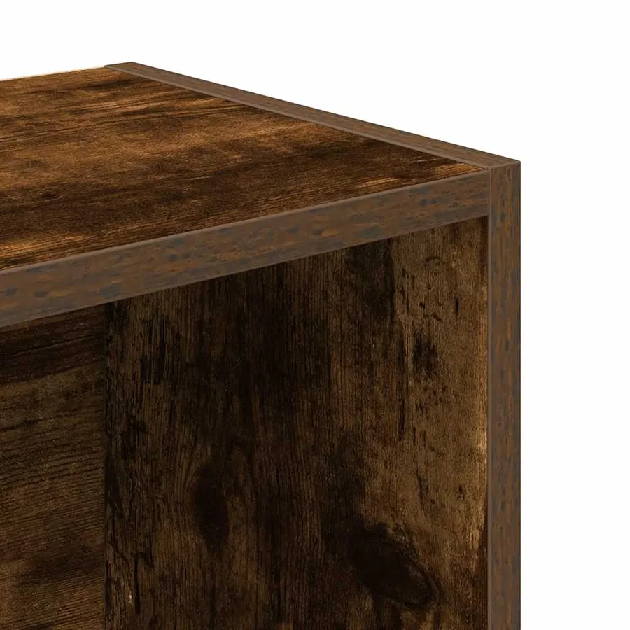 Bibliothèque chêne fumé 31x24x102 cm bois d'ingénierie - 9