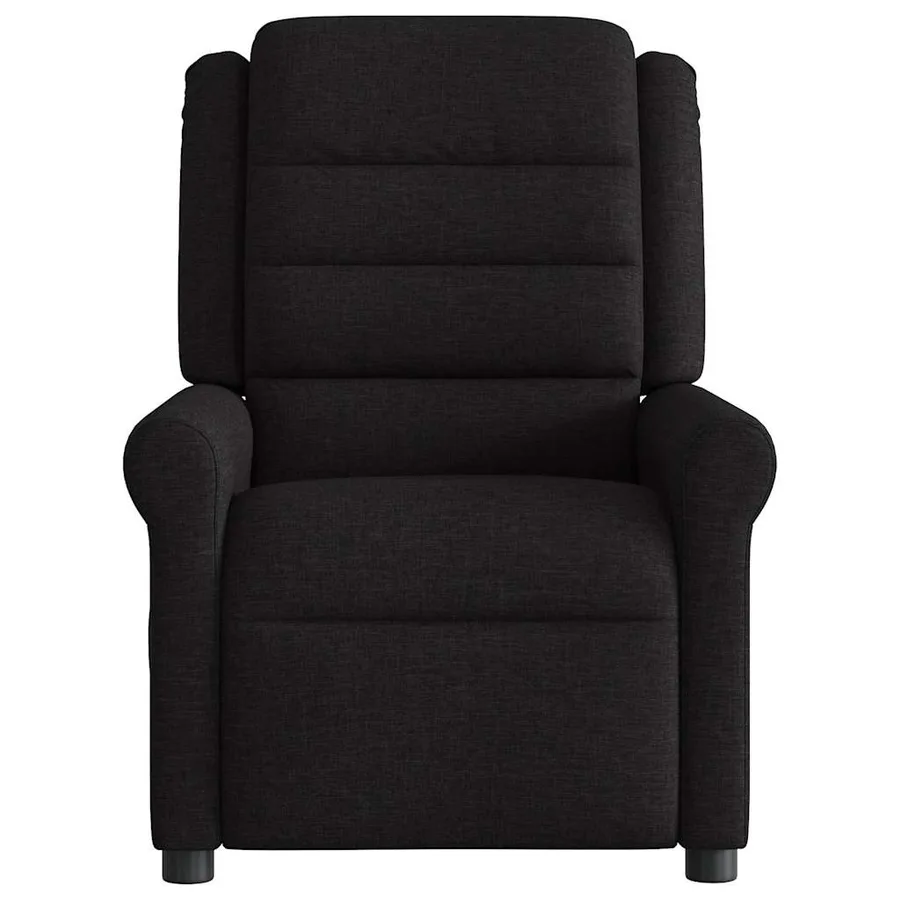 Fauteuil de massage inclinable Noir Tissu - 3