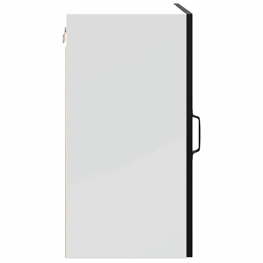 Armoires murales de cuisine 2 pcs Kalmar en bois d'ingénierie noir - 8