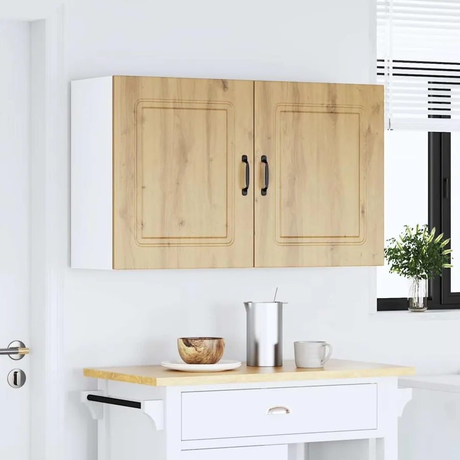 Armoires murales de cuisine 2 pcs Kalmar en bois d'ingénierie chêne artisanal