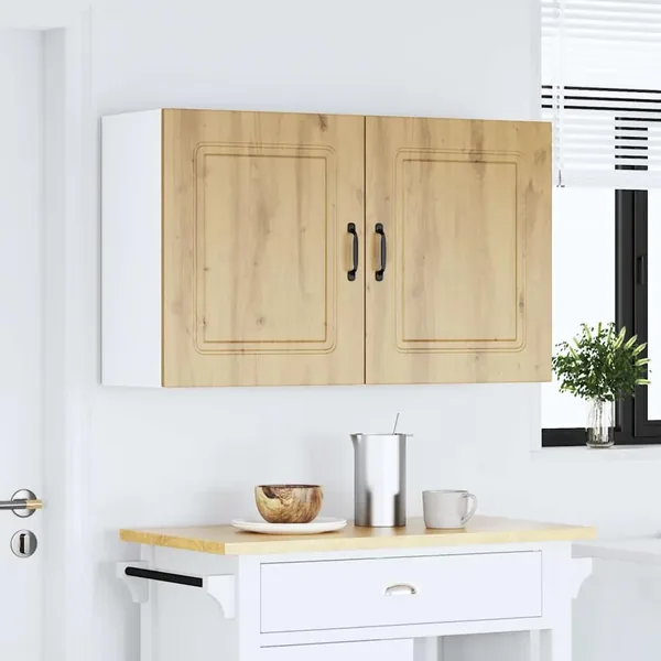 Armoires murales de cuisine 2 pcs Kalmar en bois d'ingénierie chêne artisanal