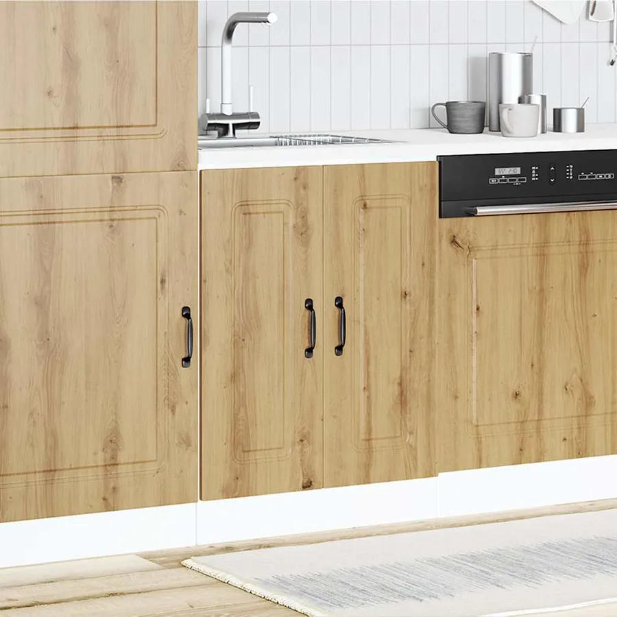 Meuble bas pour évier Kalmar chêne artisanal bois d'ingénierie - 3