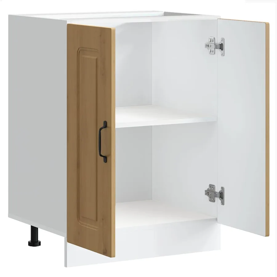 Meuble bas pour évier Kalmar chêne artisanal bois d'ingénierie - 5