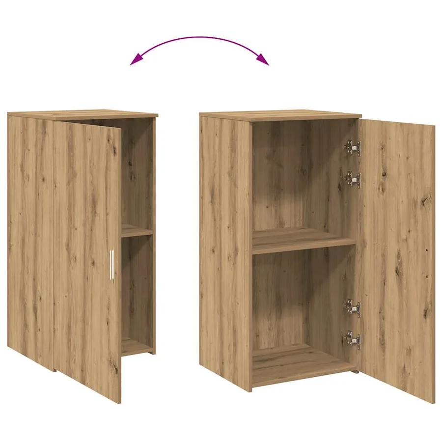 Armoire rangement chêne artisanal 50x45x103,5cm bois ingénierie - 7