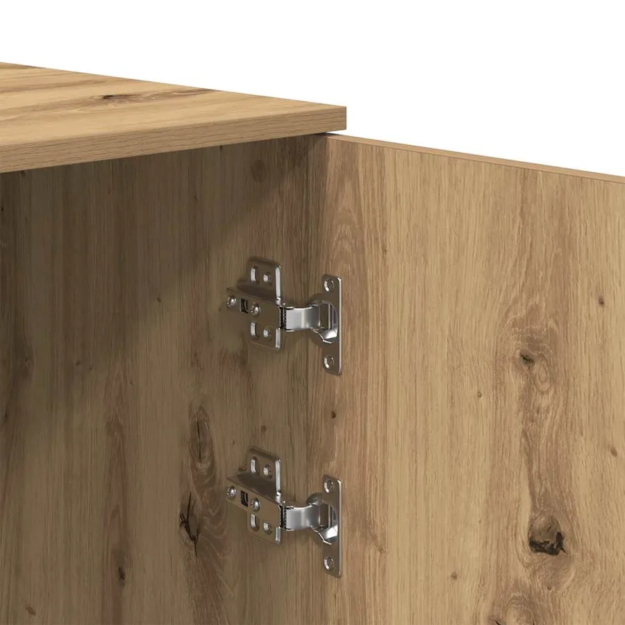Armoire rangement chêne artisanal 50x45x103,5cm bois ingénierie - 8