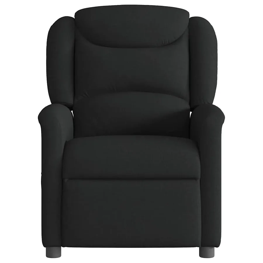 Fauteuil de massage inclinable Noir Tissu - 3