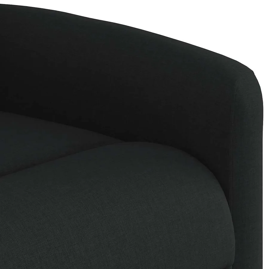 Fauteuil de massage inclinable Noir Tissu - 9