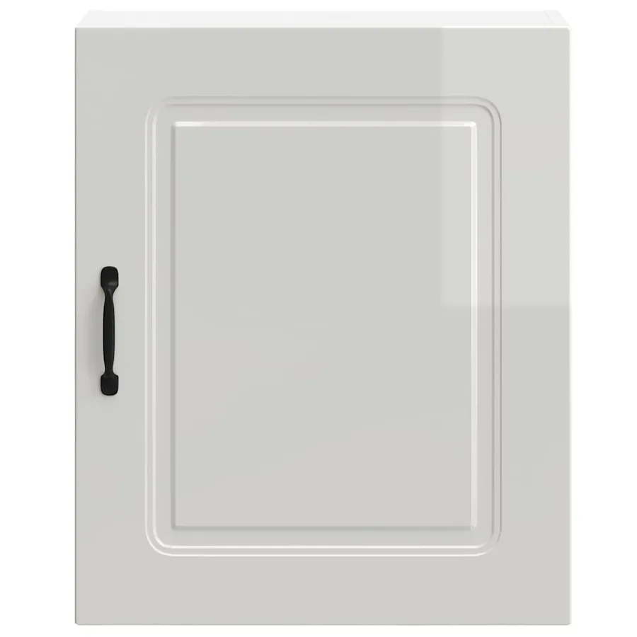 Armoires murales de cuisine 2 pcs Kalmar Bois d'ingénierie blanc brillant - 6
