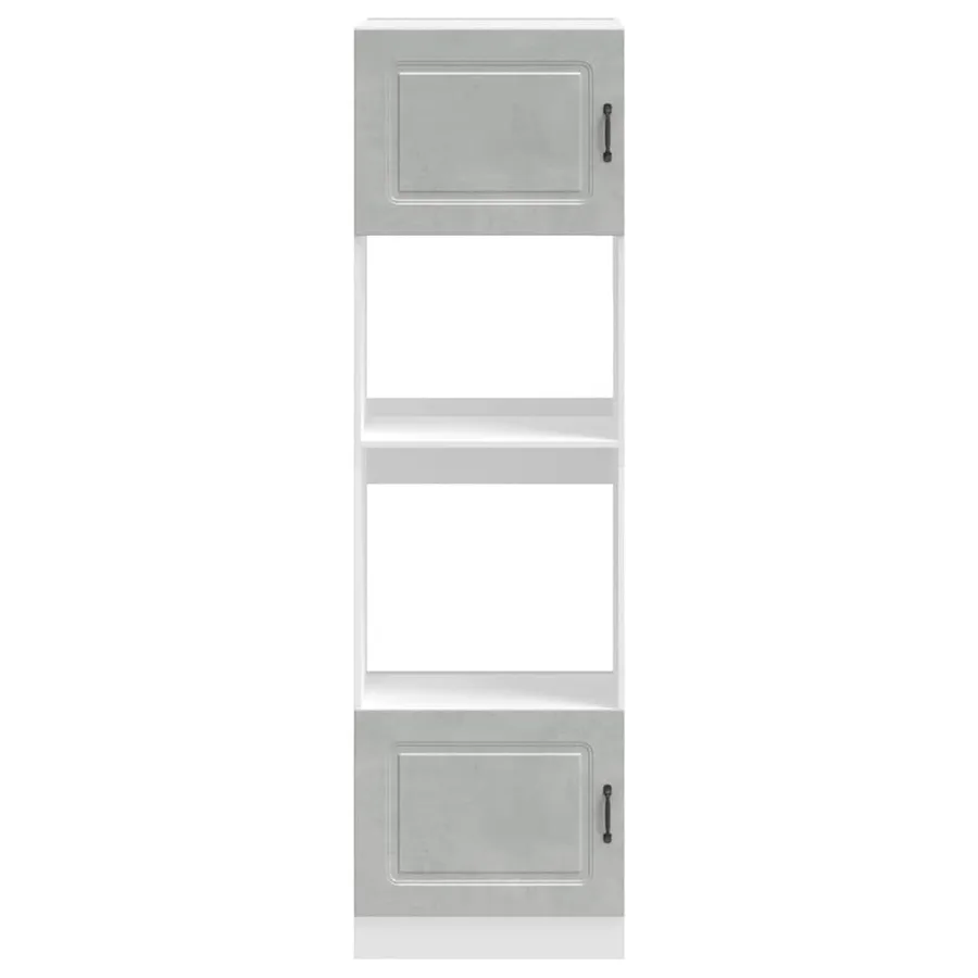 Armoires de four 2 pièces "Kalmar" Bois d'ingénierie gris béton - 4