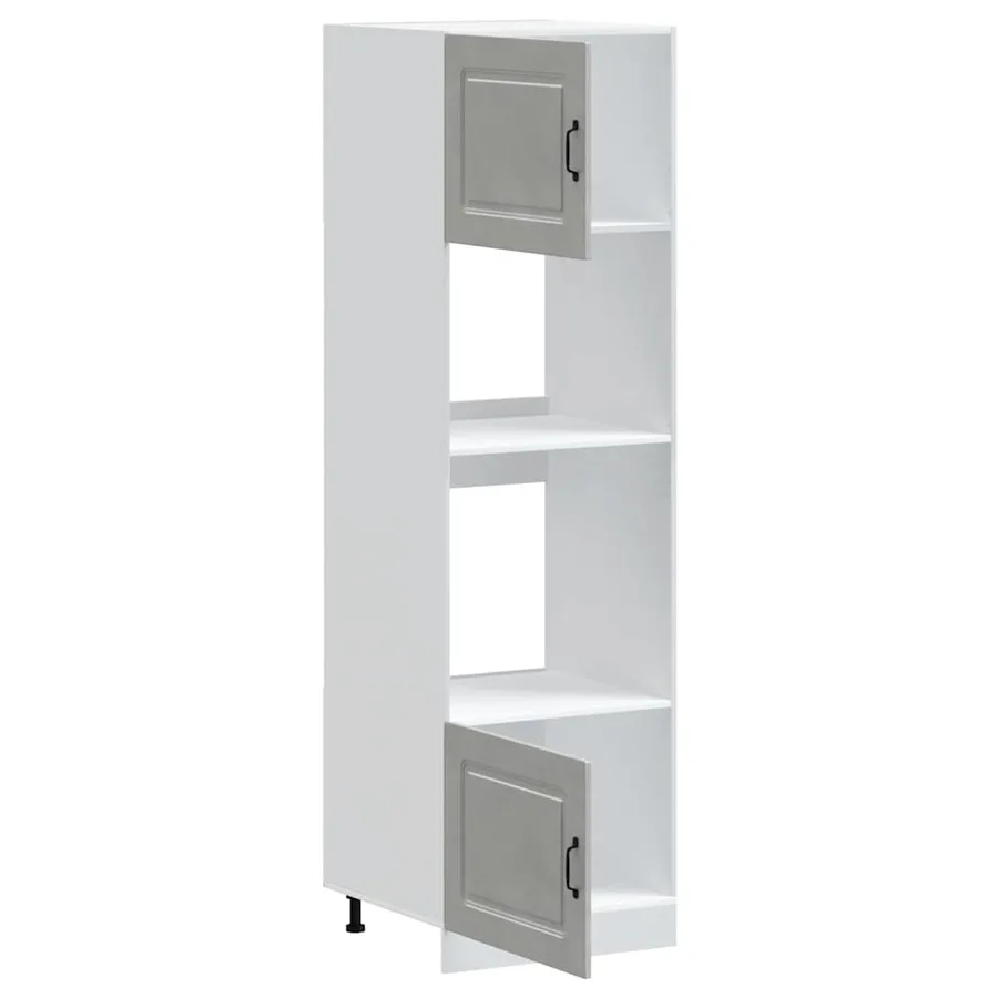 Armoires de four 2 pièces "Kalmar" Bois d'ingénierie gris béton - 5