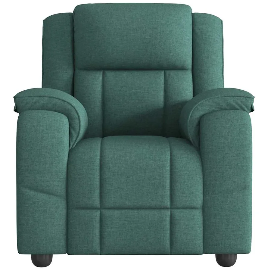 Fauteuil inclinable Vert foncé Tissu - 3