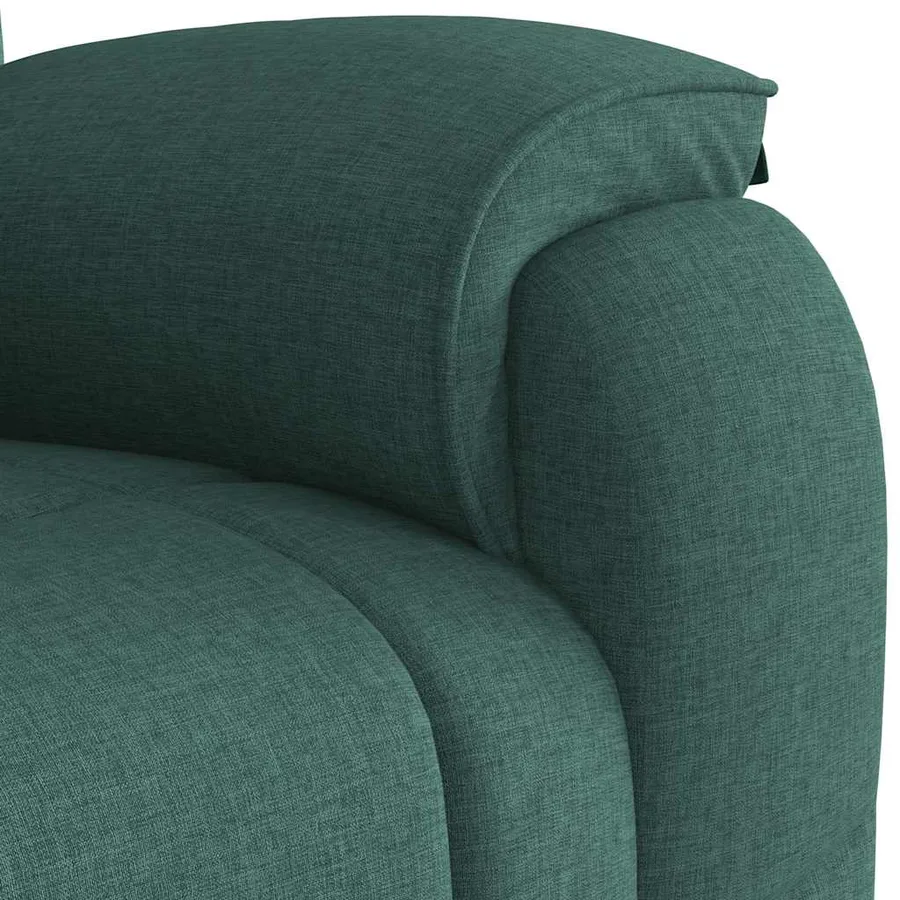 Fauteuil inclinable Vert foncé Tissu - 8