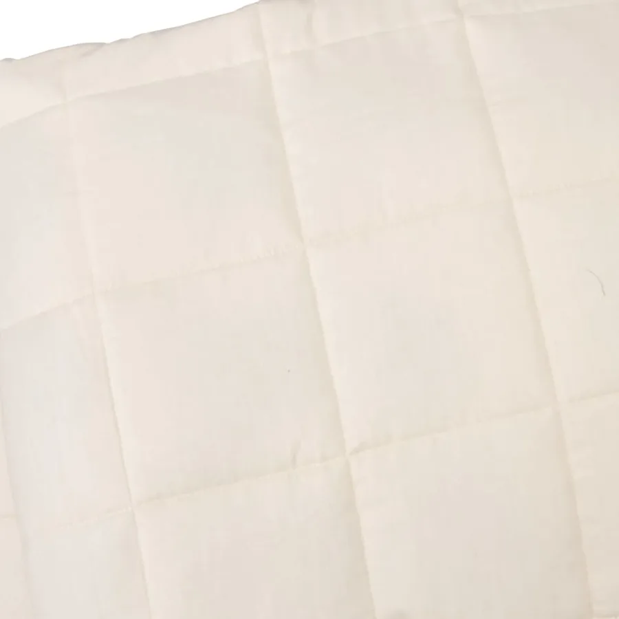 Couverture lestée Crème clair 140x200 cm 10 kg Tissu - 4