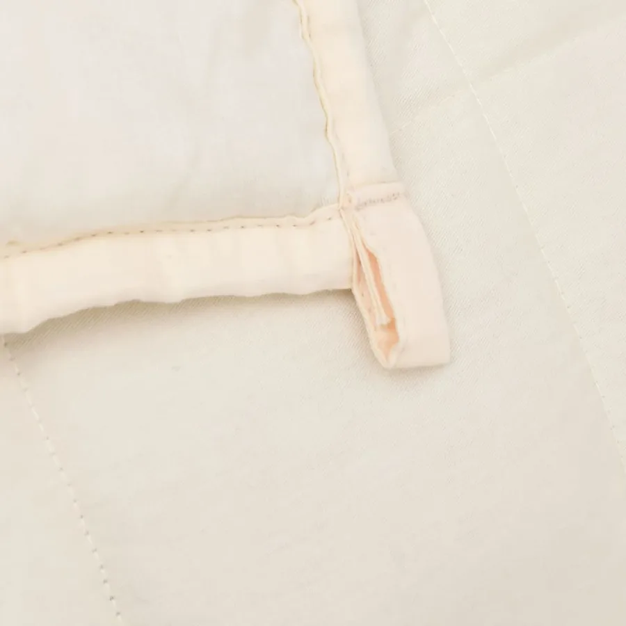 Couverture lestée Crème clair 140x200 cm 10 kg Tissu - 5