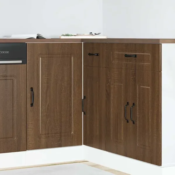 Armoire de cuisine Kalmar chêne marron bois d'ingénierie