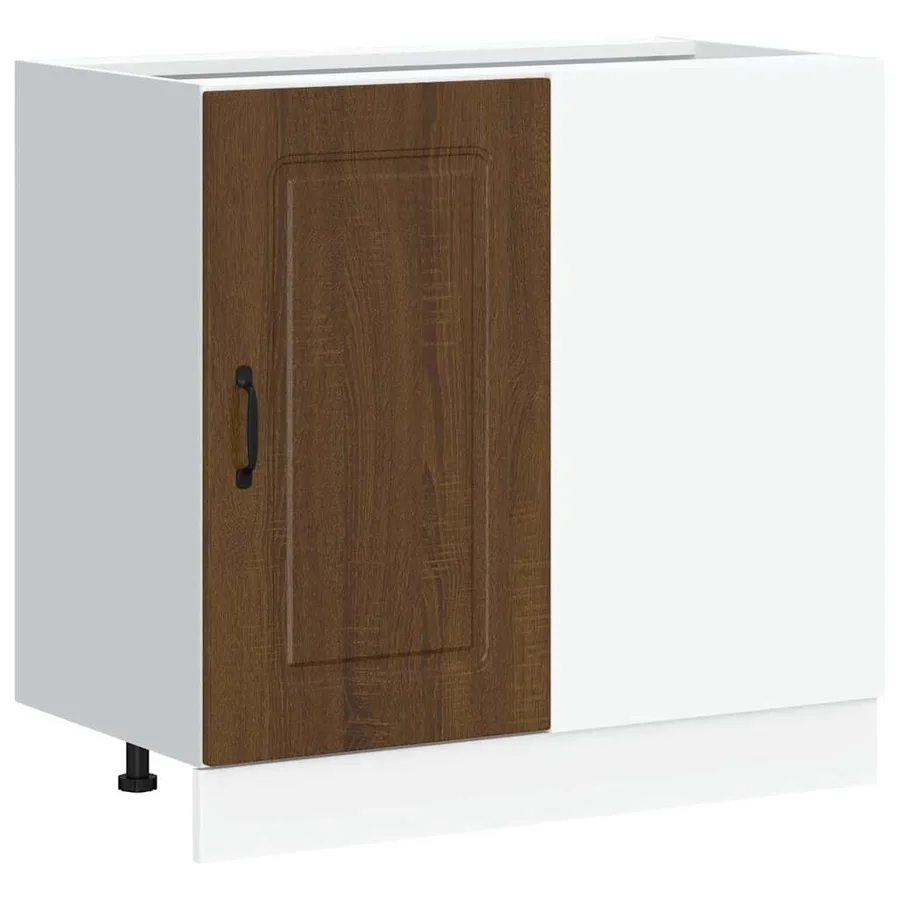 Armoire de cuisine Kalmar chêne marron bois d'ingénierie - 2