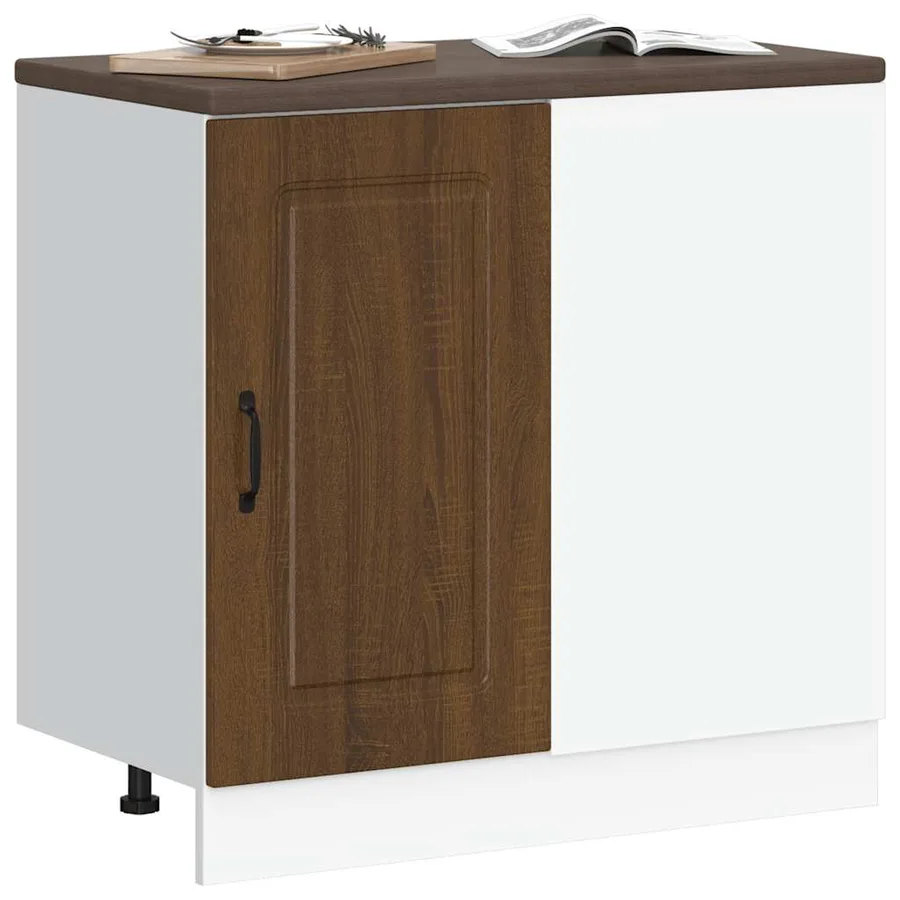 Armoire de cuisine Kalmar chêne marron bois d'ingénierie - 3
