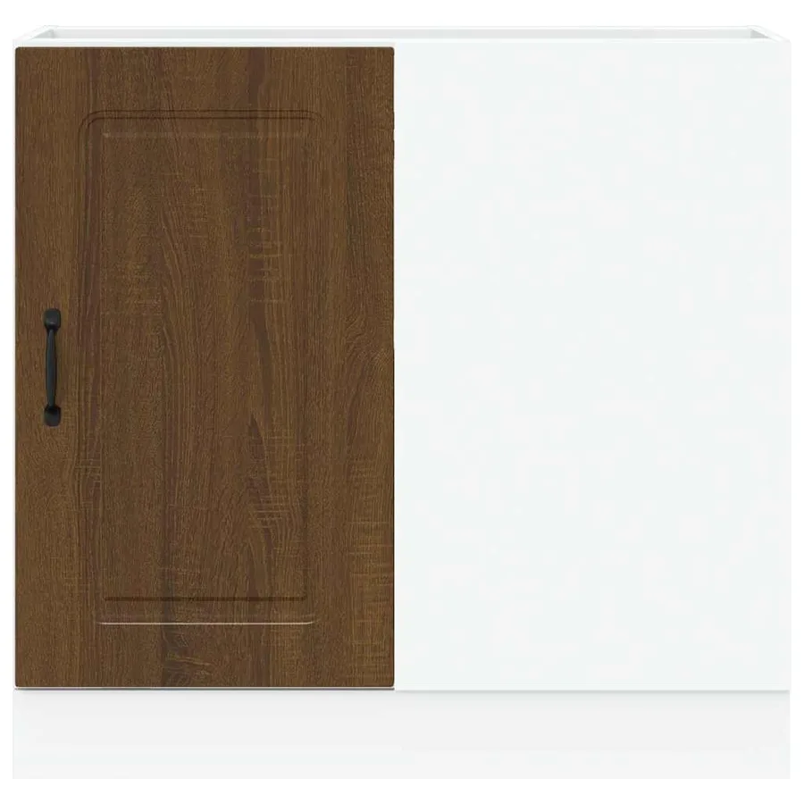 Armoire de cuisine Kalmar chêne marron bois d'ingénierie - 4