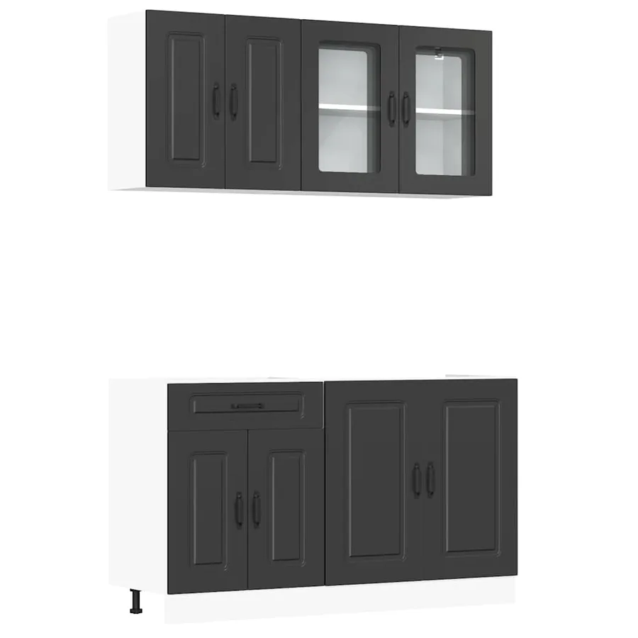 Ensemble d'armoires de cuisine 4 pcs Kalmar bois d'ingénierie - 2