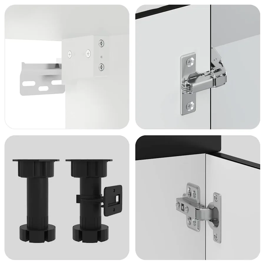 Ensemble d'armoires de cuisine 4 pcs Kalmar bois d'ingénierie - 6