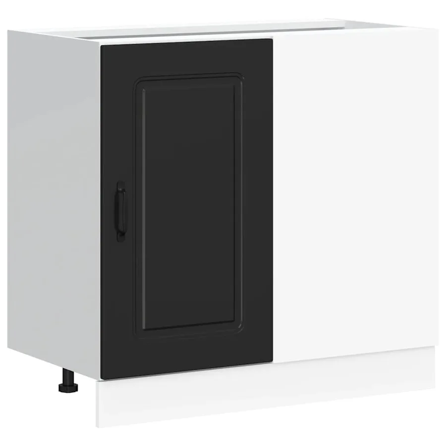 Meuble bas de cuisine « Kalmar » Bois d'ingénierie noir - 2