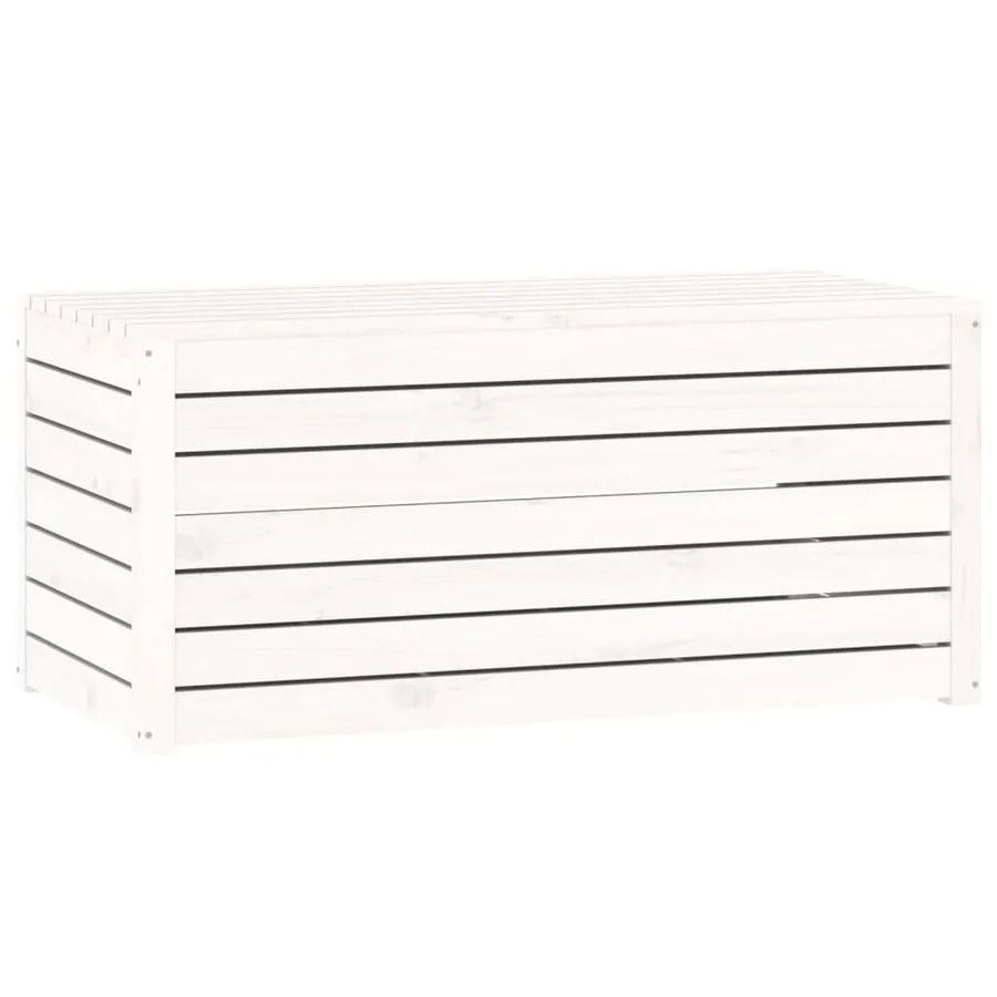 Ensemble de boîtes de jardin 4 pcs blanc bois de pin massif - 10