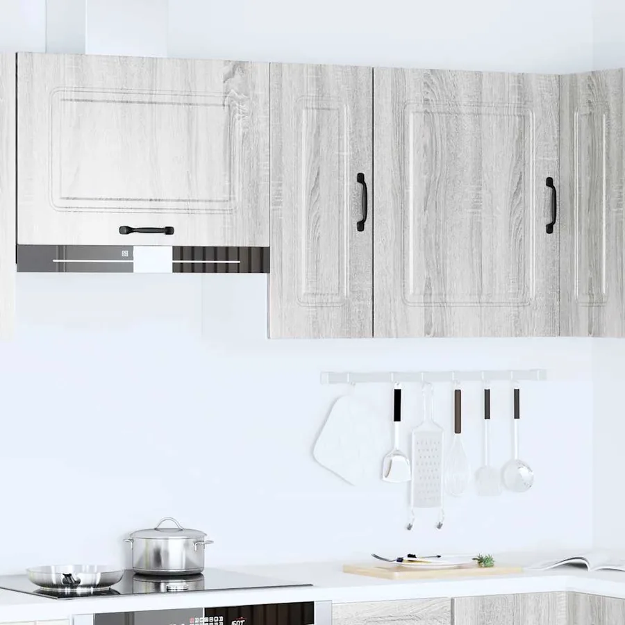 Armoire murale de cuisine Kalmar sonoma gris bois d'ingénierie - 3