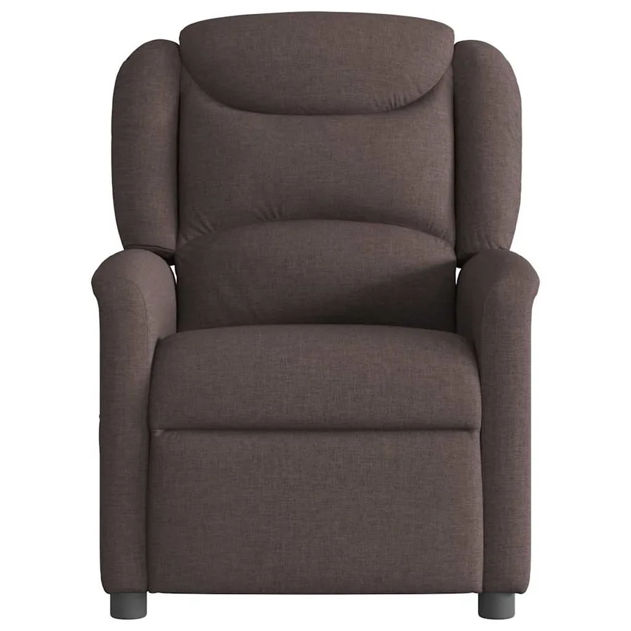 Fauteuil inclinable Marron foncé Tissu - 3