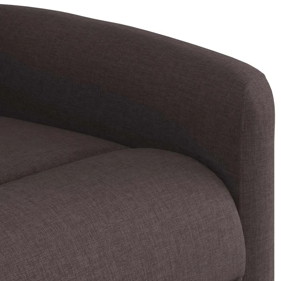 Fauteuil inclinable Marron foncé Tissu - 8
