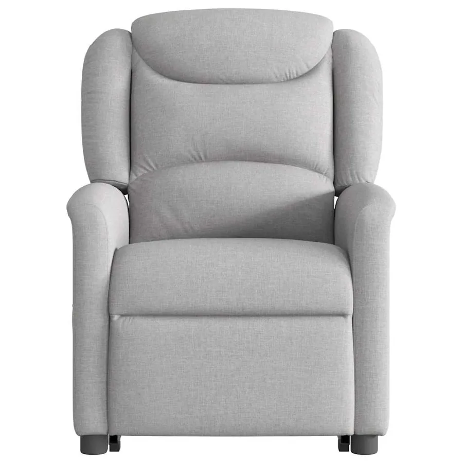 Fauteuil inclinable gris nuage tissu - 5