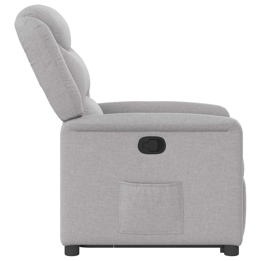 Fauteuil inclinable gris nuage tissu - 6