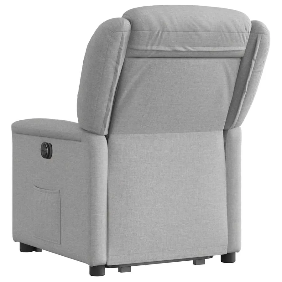 Fauteuil inclinable gris nuage tissu - 7