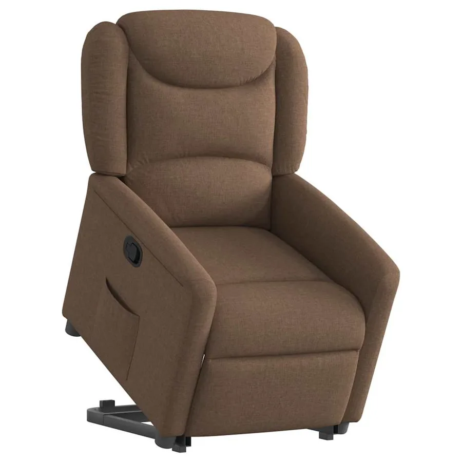 Fauteuil inclinable Marron Tissu - 3