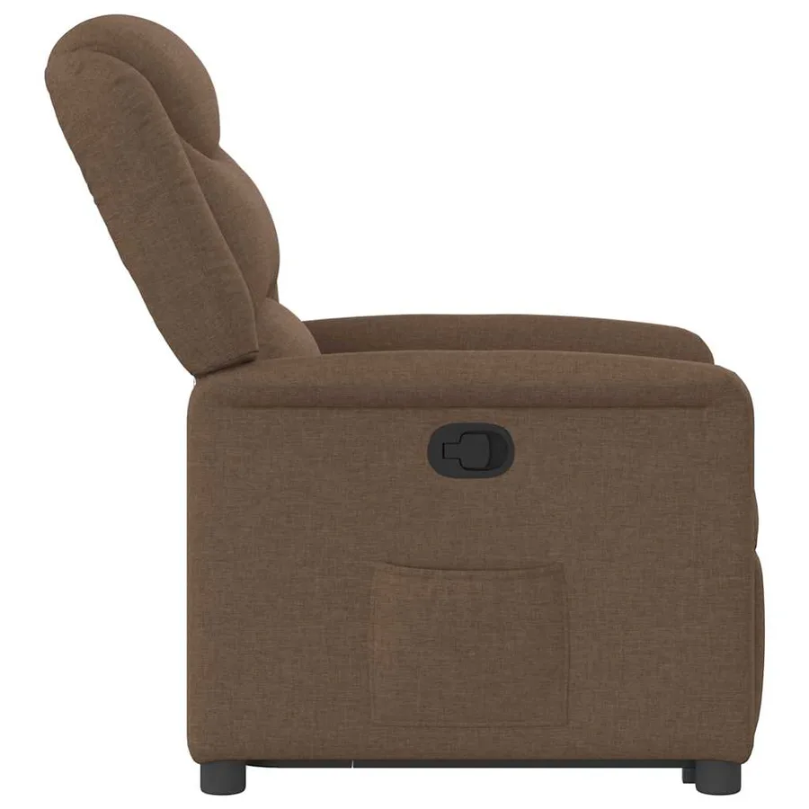 Fauteuil inclinable Marron Tissu - 6