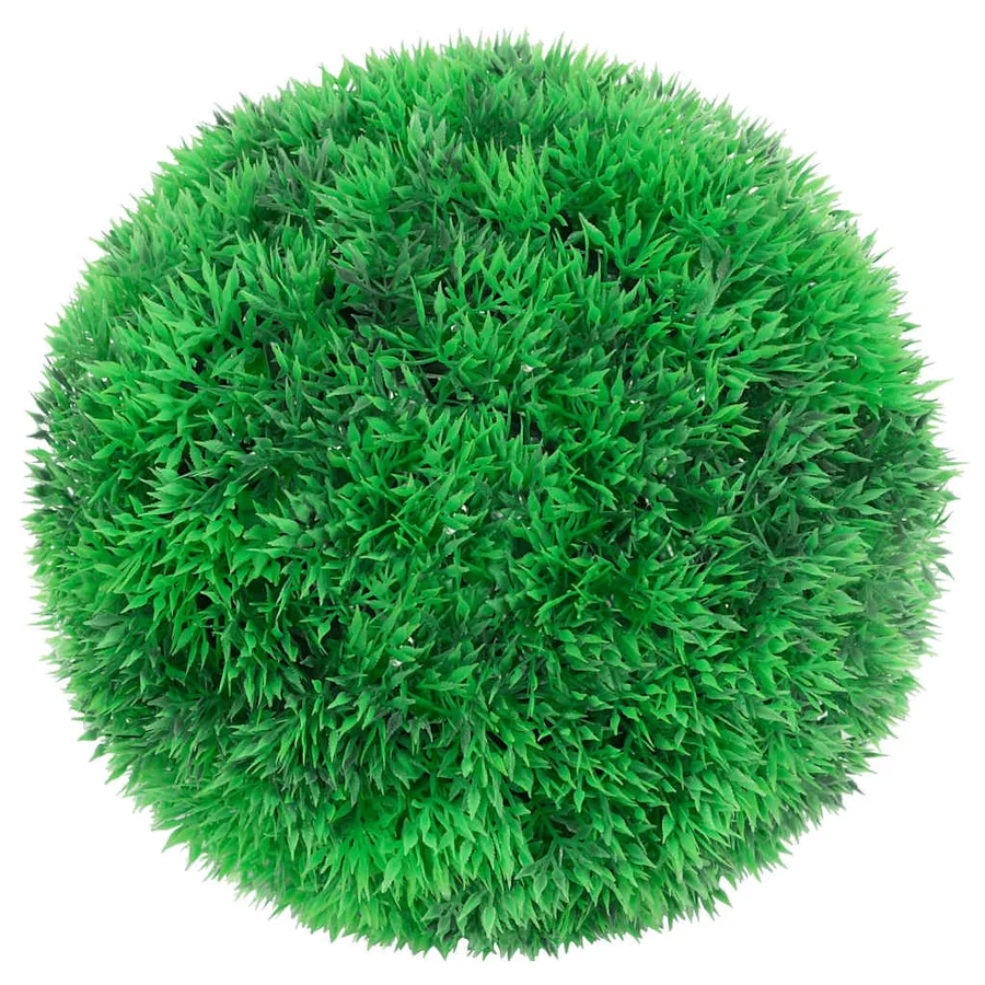 Boules de buis artificielles avec lumières LED 2 pcs vert 22 cm - 2