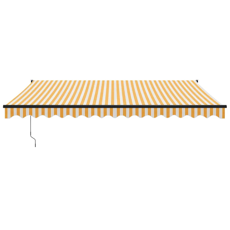 Auvent rétractable automatique jaune et blanc 4,5x3 m - 3