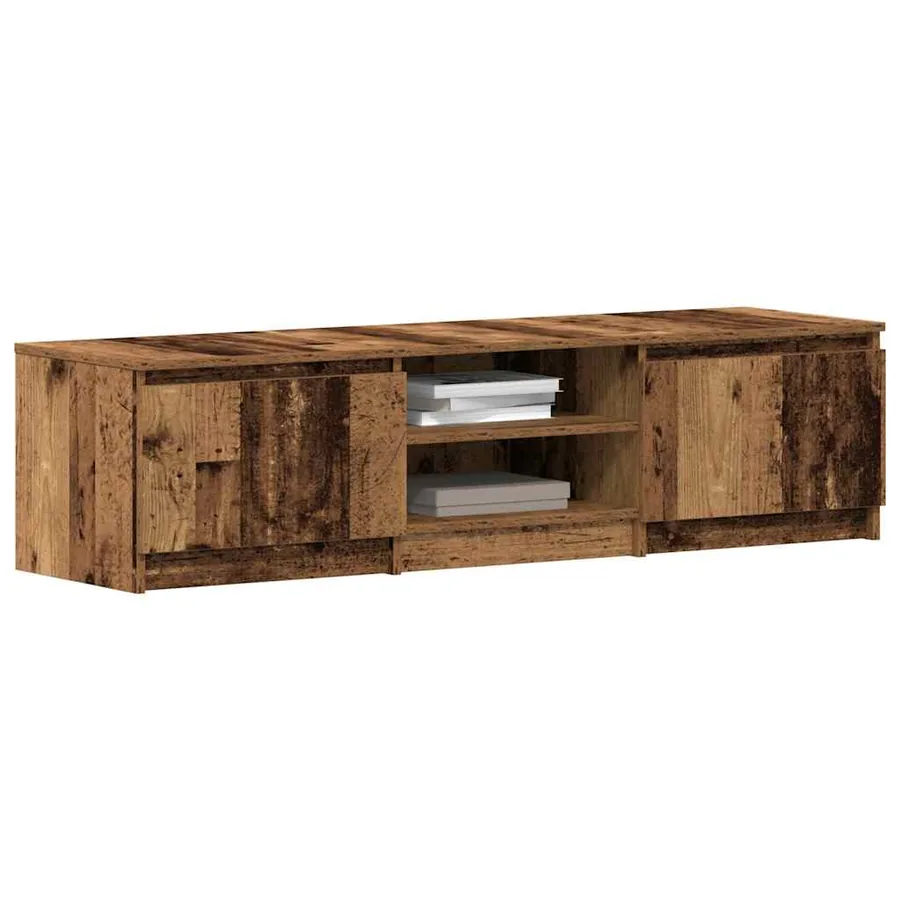 Meuble TV en bois ancien 140x40x36 cm bois d'ingénierie